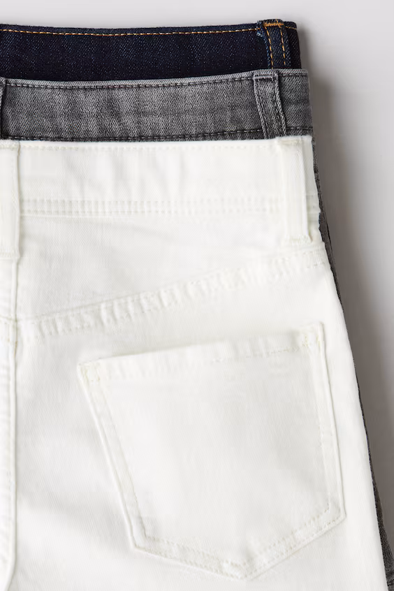 Набор из 3 шорт в джинсовой ткани