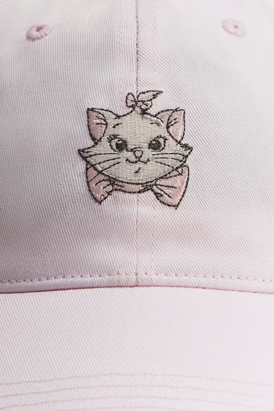 Бейсболка из хлопкового холста с узором