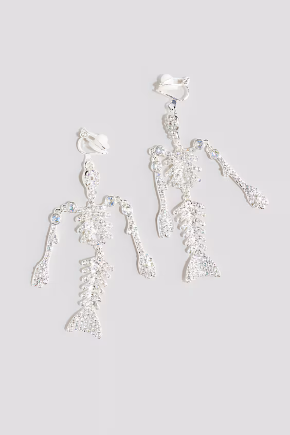 Длинные пружинные серьги