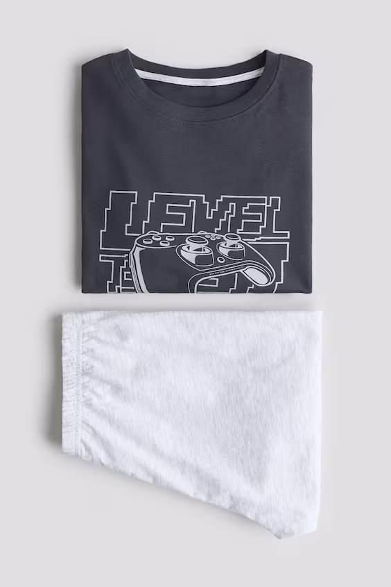 Пижама из хлопкового джерси