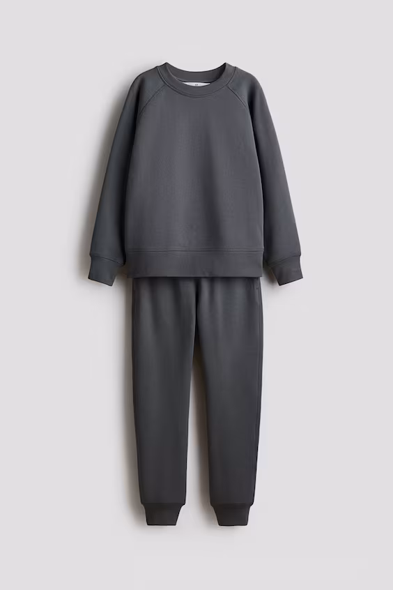 Костюм из 2 предметов из мольтона с текстурой