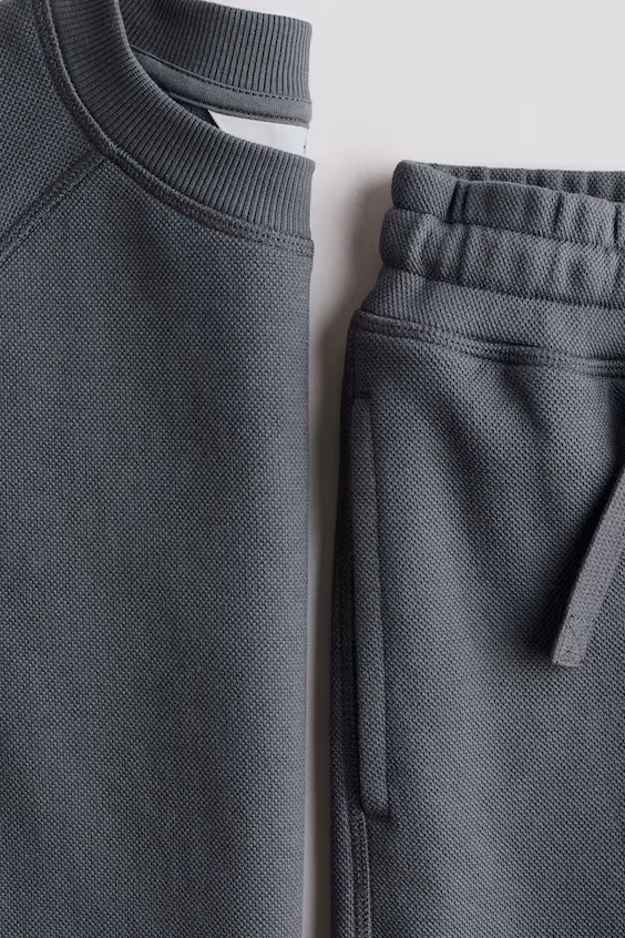 Костюм из 2 предметов из мольтона с текстурой