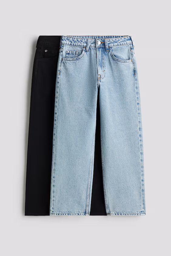 2-пары джинс свободного кроя