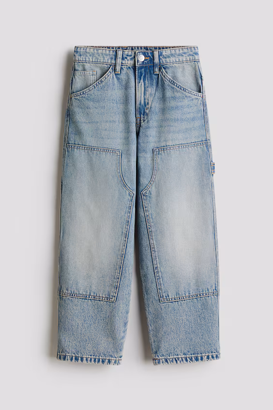 Джинсы baggy fit carpenter h&m