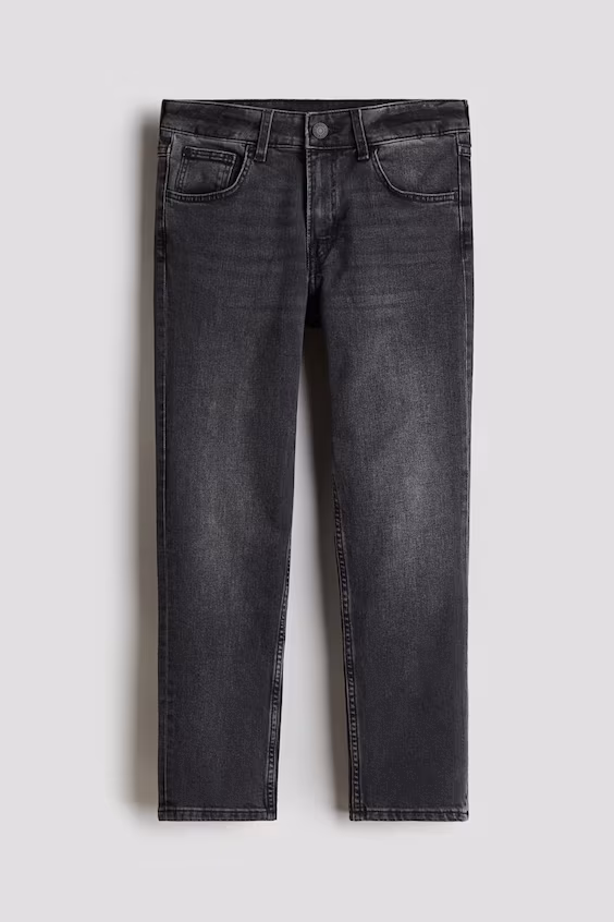 Джинсы relaxed tapered fit h&m