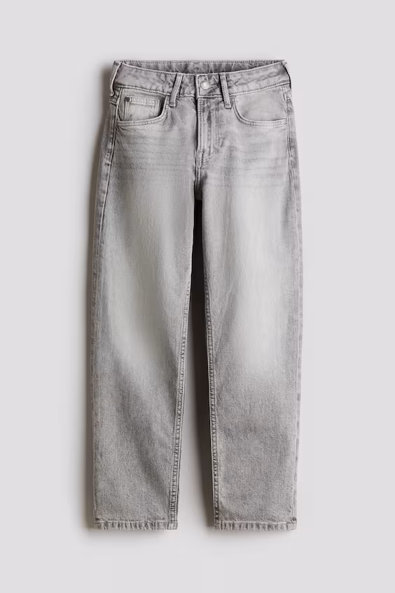 Джинсы relaxed tapered fit h&m