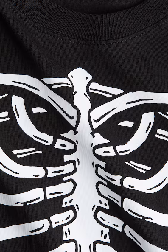 Футболка с принтом из хлопка