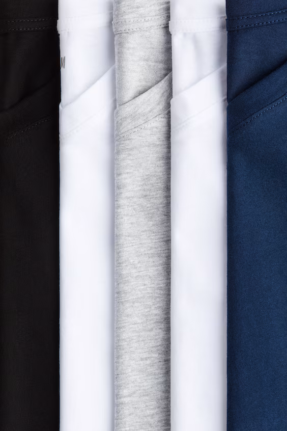 Набор из 5 футболок из хлопка h&m