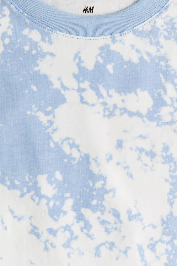 Футболка с принтом из хлопка