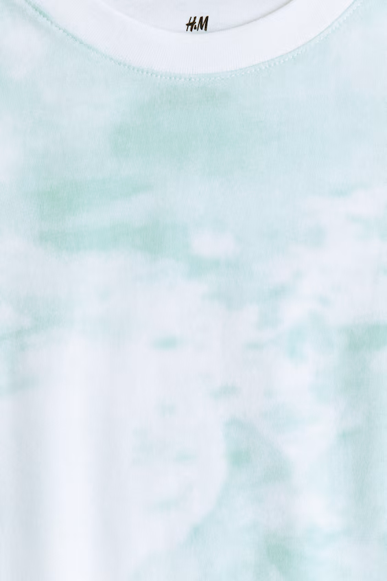 Футболка с принтом из хлопка