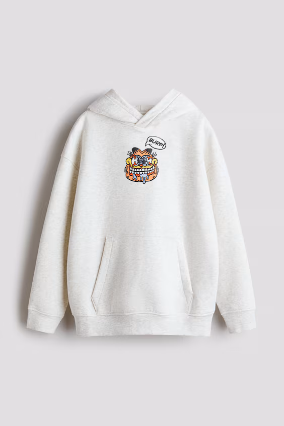 Толстовка с капюшоном и принтом