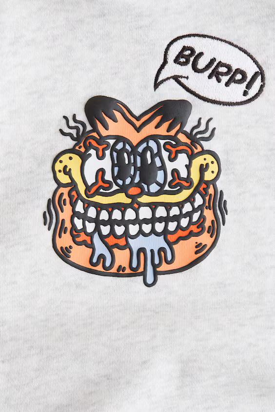 Толстовка с капюшоном и принтом