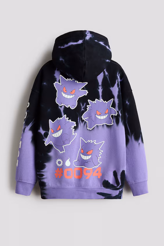 Толстовка с капюшоном и принтом