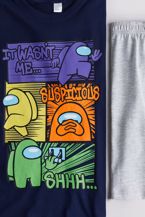 Пижама в полоску из хлопка