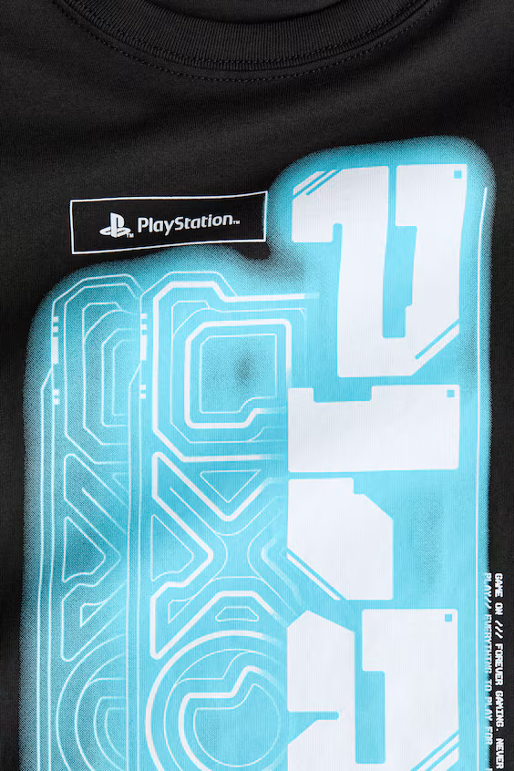 Футболка из хлопка с принтом