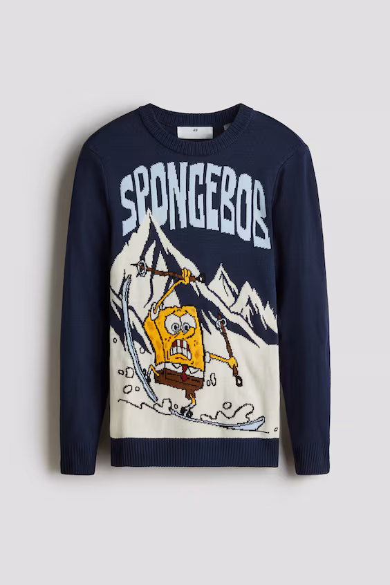 Джемпер с жаккардовым узором