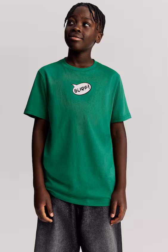 Футболка из хлопка с принтом