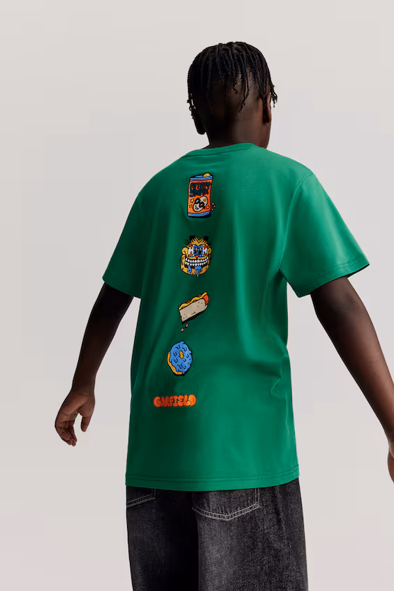 Футболка из хлопка с принтом