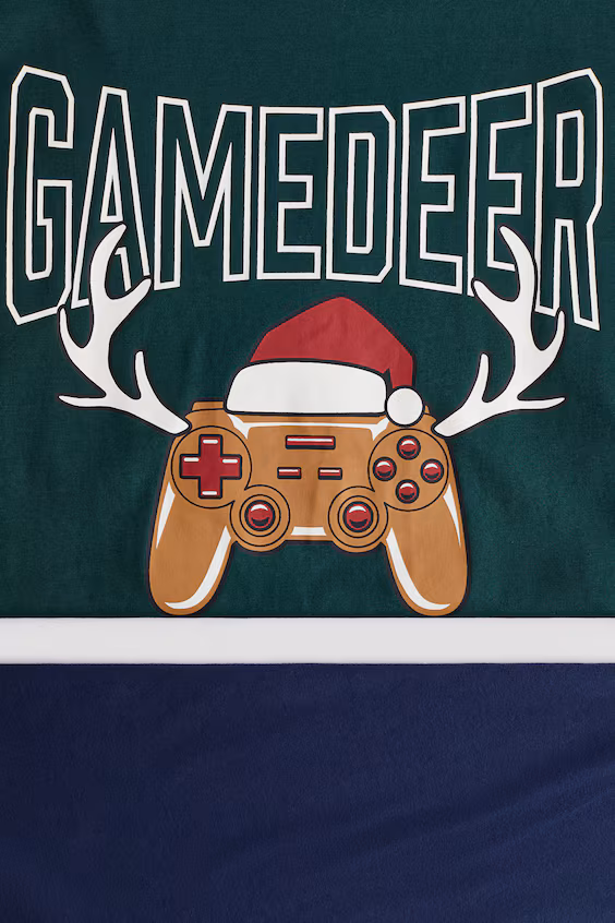 Пижама из хлопка с принтом