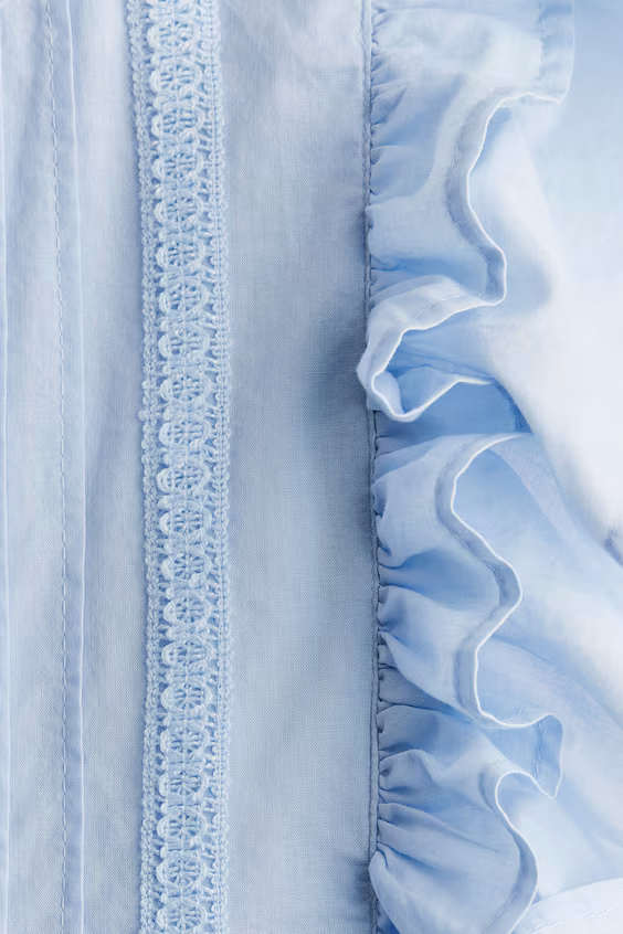 Платье из хлопка с оборками