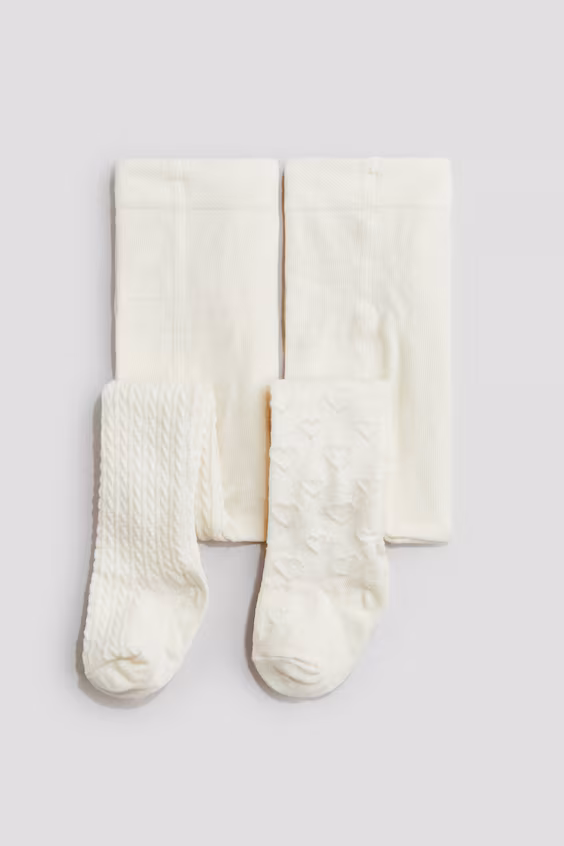 Набор из 2 колготок с текстурой