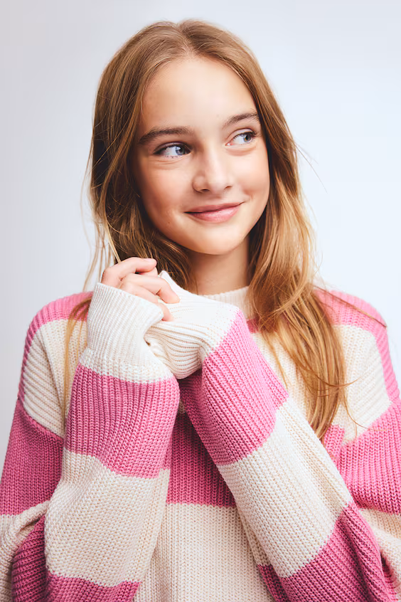 Свитер из хлопкового микса