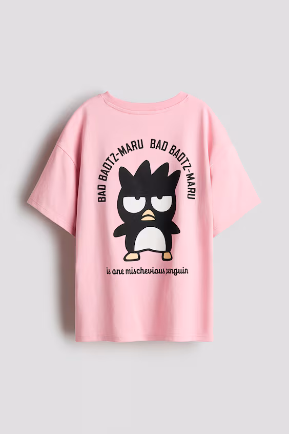 Футболка с принтом из хлопка