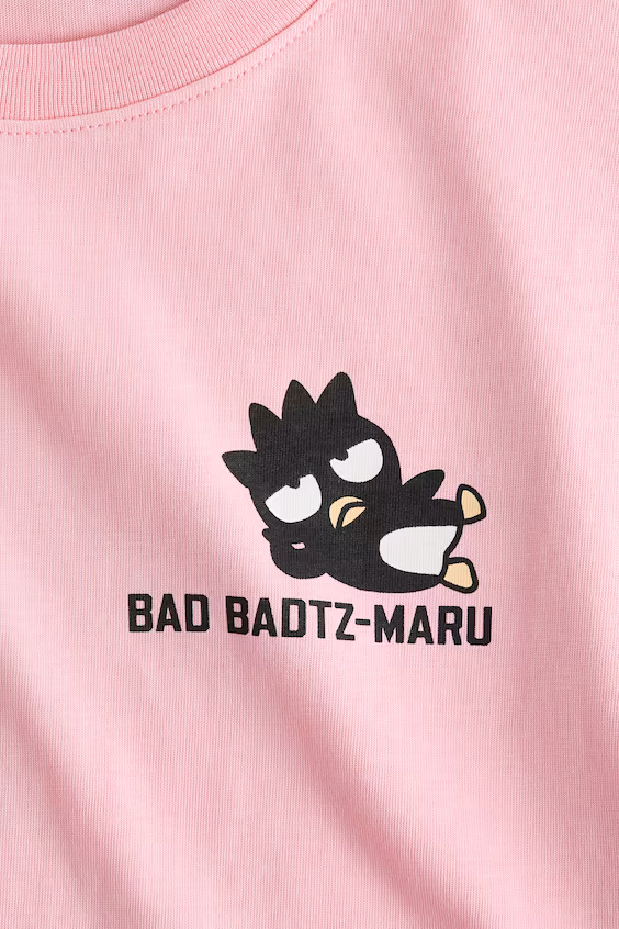 Футболка с принтом из хлопка