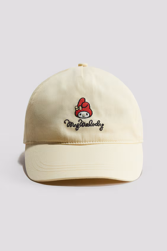 Бейсболка из хлопкового саржевого материала с узором h&m