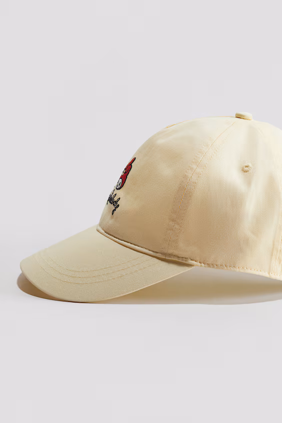 Бейсболка из хлопкового саржевого материала с узором h&m
