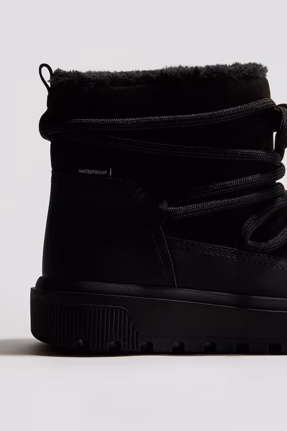 Снегоходные ботинки с теплой подкладкой