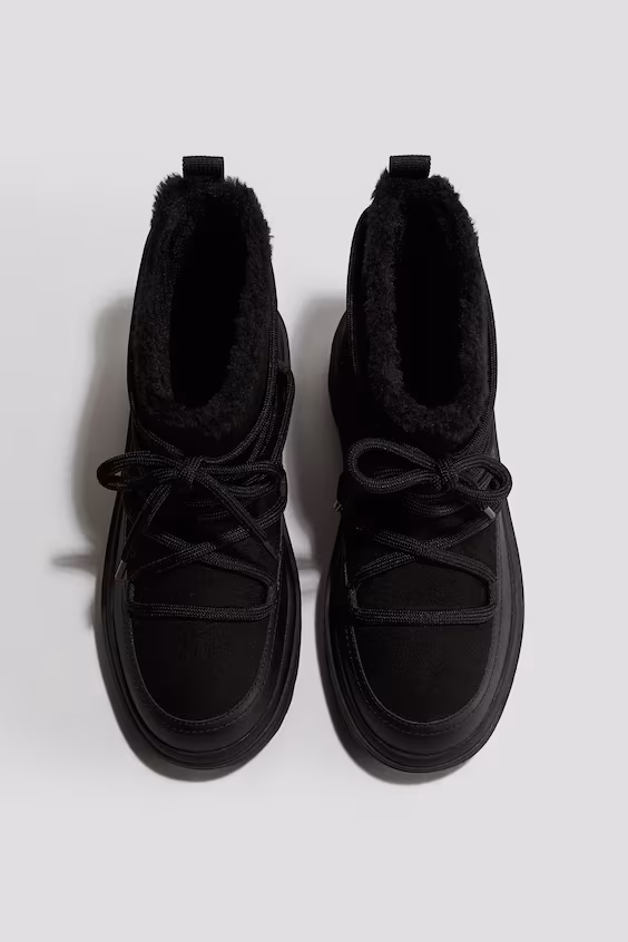 Снегоходные ботинки с теплой подкладкой