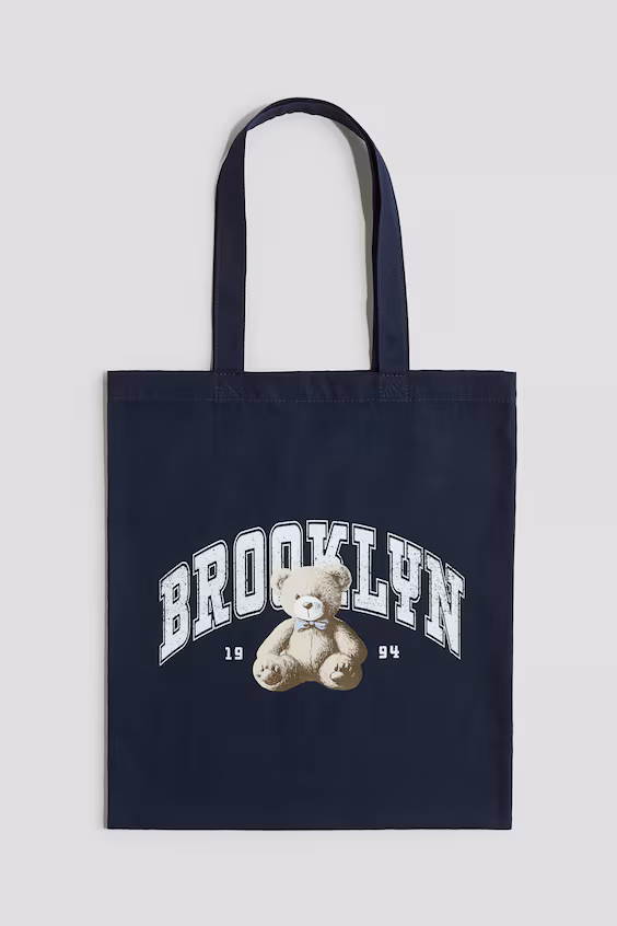 Сумка из холста с принтом