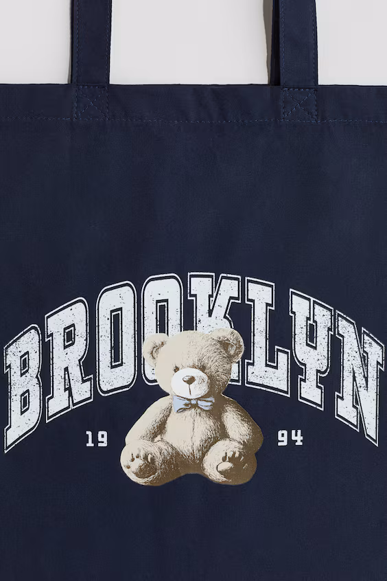 Сумка из холста с принтом