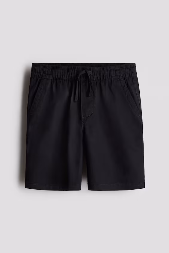 Хлопковые брюки-шорты