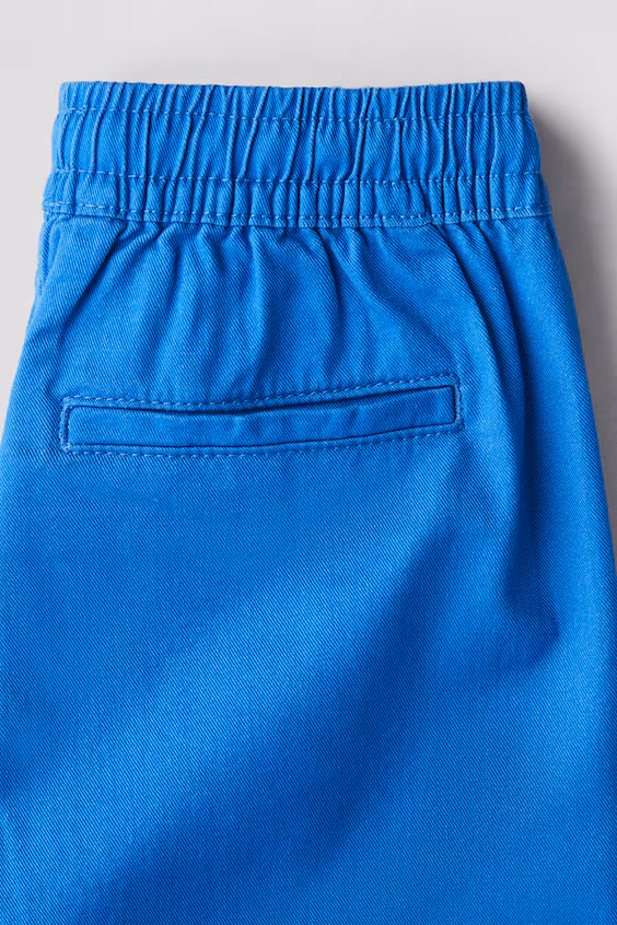 Хлопковые брюки-шорты