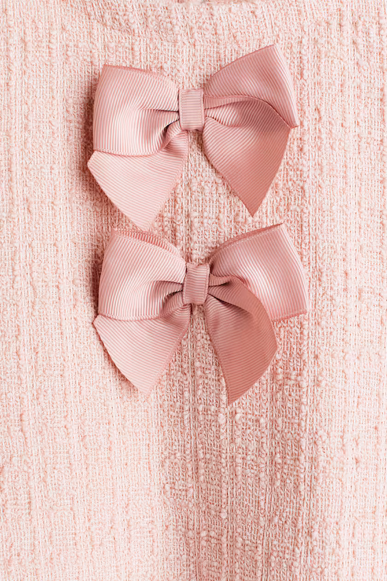 Платье из букле на джерси