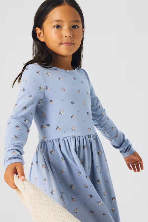 Платье из хлопка с принтом