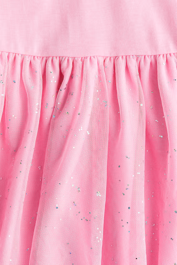 Платье из джерси с юбкой из фатина