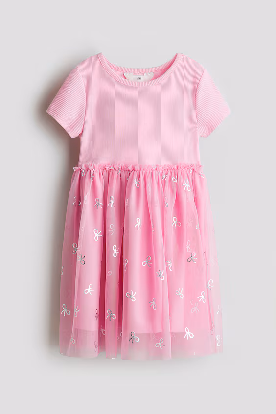 Платье с юбкой из фатина