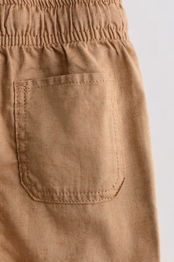 Брюки смесового льна