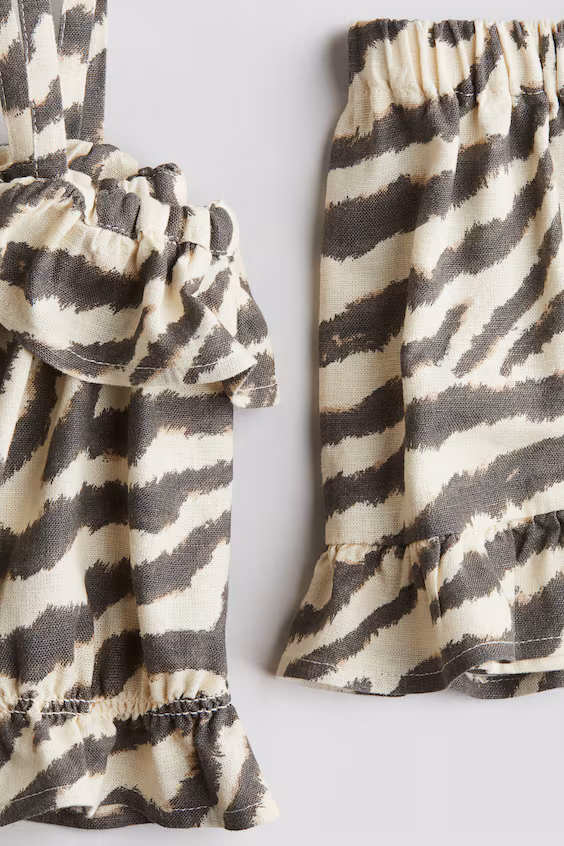 Комплект из 2 предметов из смесового льна