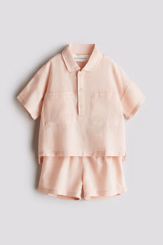 Комплект из 2 предметов из смеси льна