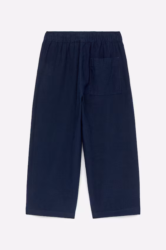 Брюки из льна и хлопка