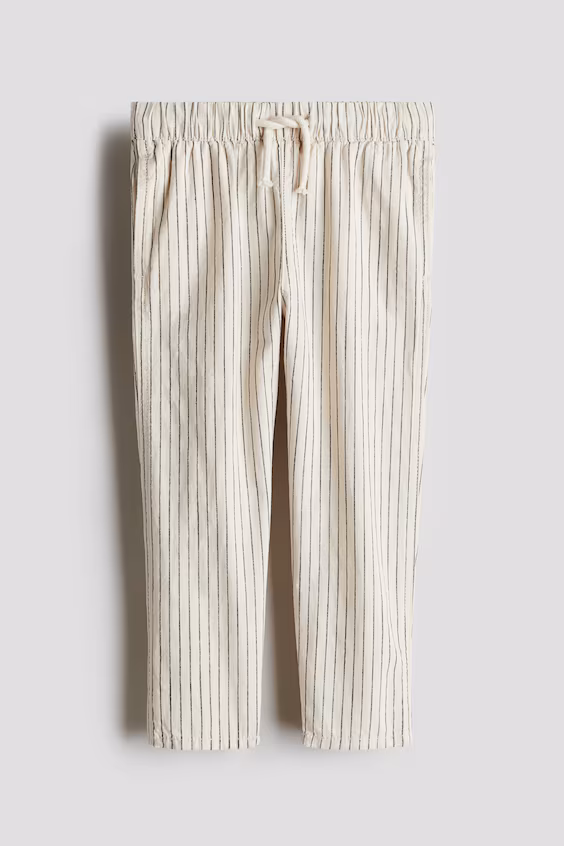 Брюки из смеси льна