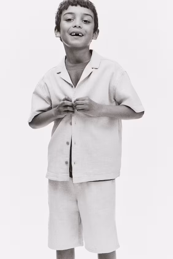 Шорты из льняной смеси