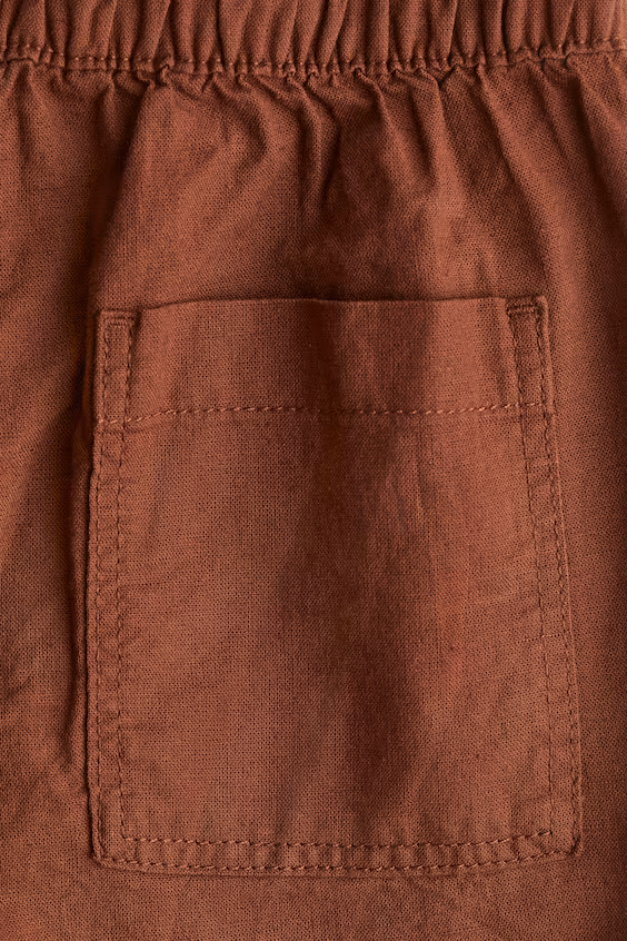 Шорты из льняной смеси