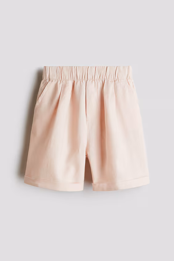 Шорты до колена из льна