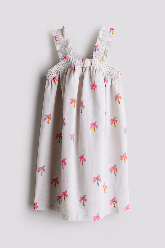 Платье из смеси льна