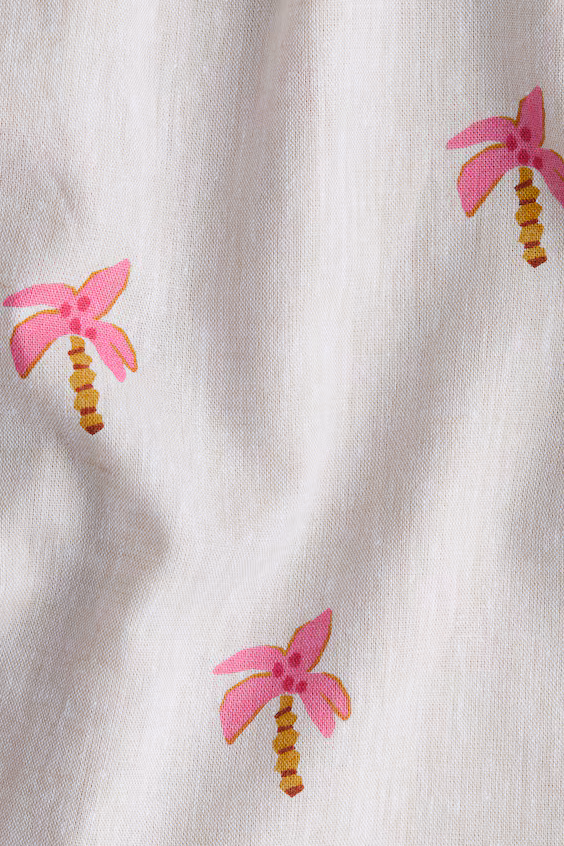 Платье из смеси льна